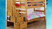 Cloudseller Staircase bunk beds with 3 drawer storage in waxed pine   2 x 15cm Reflex foa...