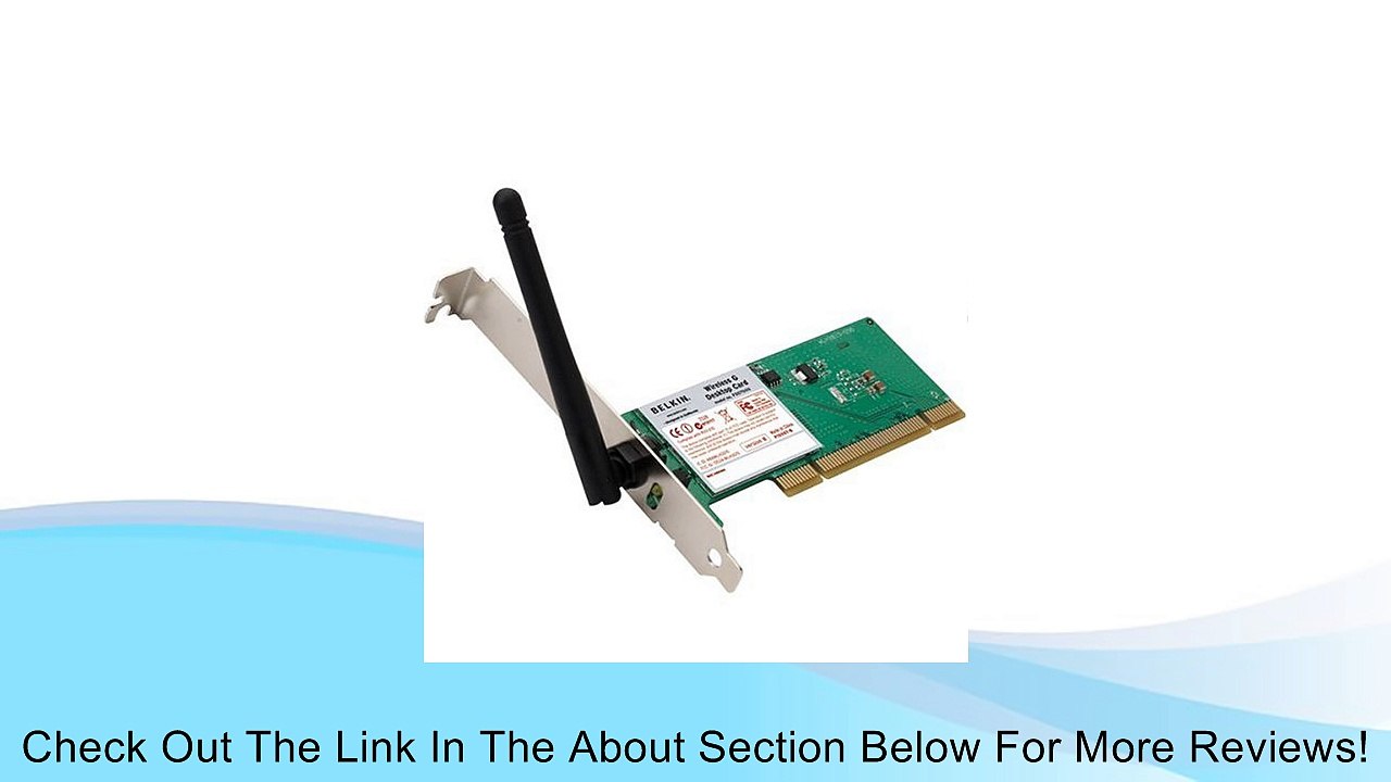 Belkin F5D7000 Wireless Desktop Network Card Review─影片 Dailymotion