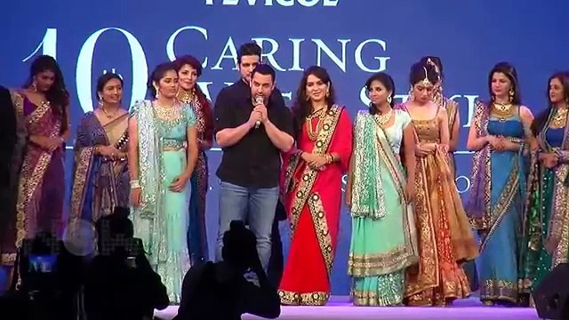 Sonakshi Sinha, Aamir Khan Walk The Ramp For Manish Malhotra And Shaina NC