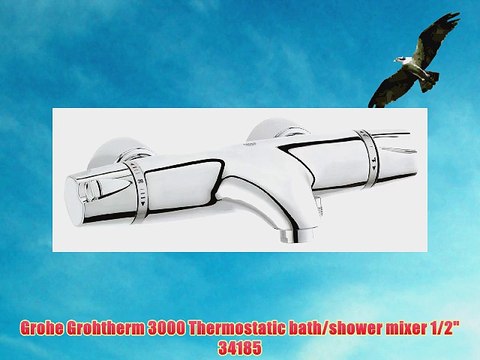 Grohe Grohtherm 3000 Thermostatic bath/shower mixer 1/2 34185