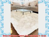 benuta Shaggy Rug Whisper White 240x340 cm - pollution-free - 100% Polyester - Plain - Hand