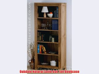 Oakdale Natural Solid Oak Tall Bookcase