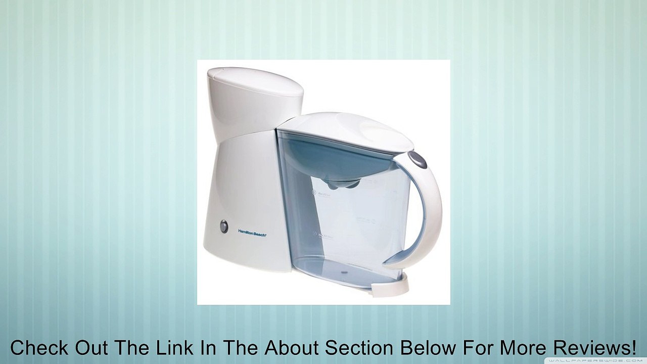 Hamilton Beach 40911 2Quart Electric Iced Tea Maker, White Review