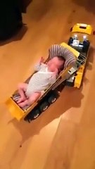 This is what happens when you leave daddy home Alone with the baby! Just needs a...