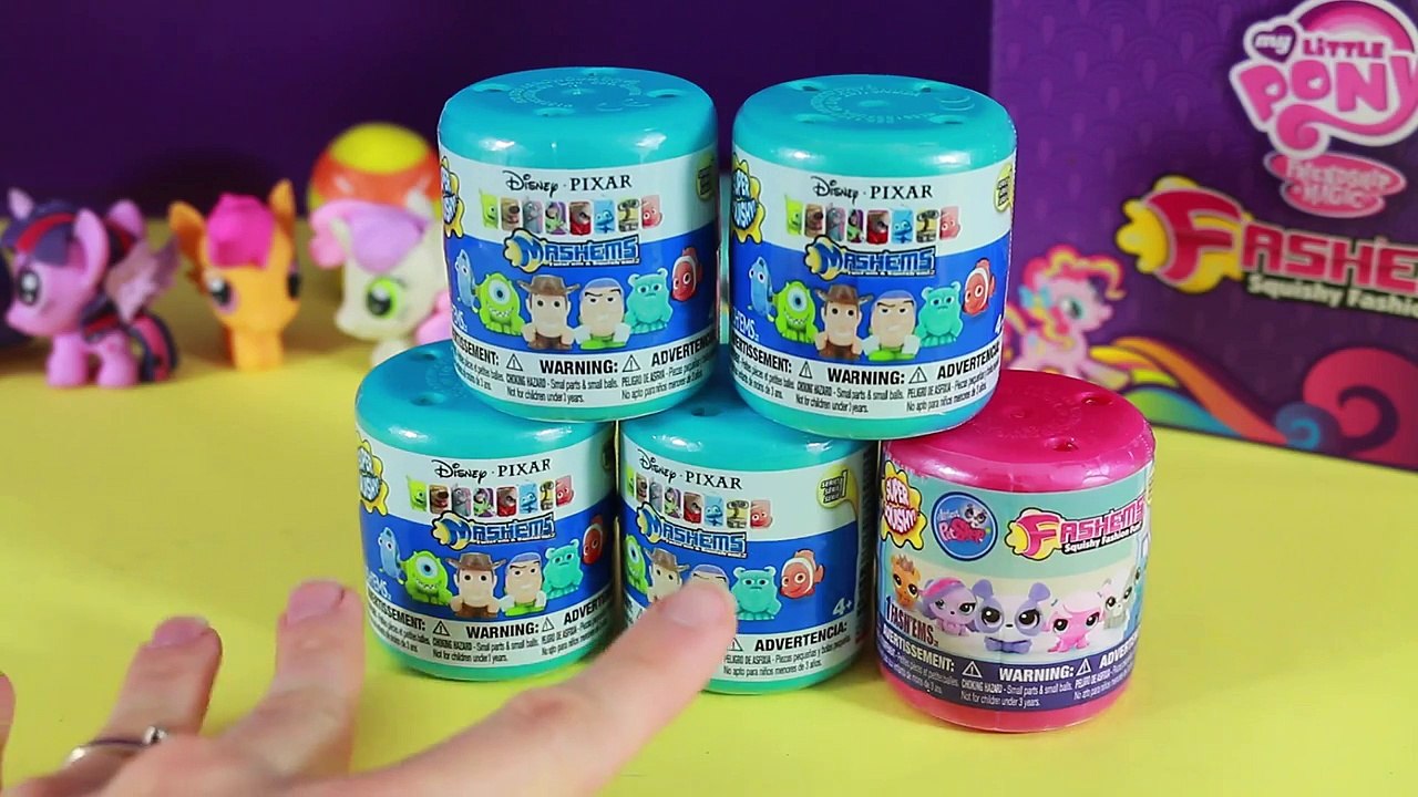 Disney Mashems Pixar NEW Fashems LPS Rare Toys Opening Toy Story Monsters Inc Finding Nemo Dory