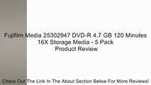 Fujifilm Media 25302947 DVD-R 4.7 GB 120 Minutes 16X Storage Media - 5 Pack Review