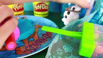 Play-Doh Frozen Popsicle Olaf Summer Treat - Disney Elsa Barbie Doll DIY Easy Craft Video