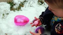 Surprise Eggs - SNOW Fashems Frozen Disney Olaf & Snowman Frozen Toby New Frozen Eggs