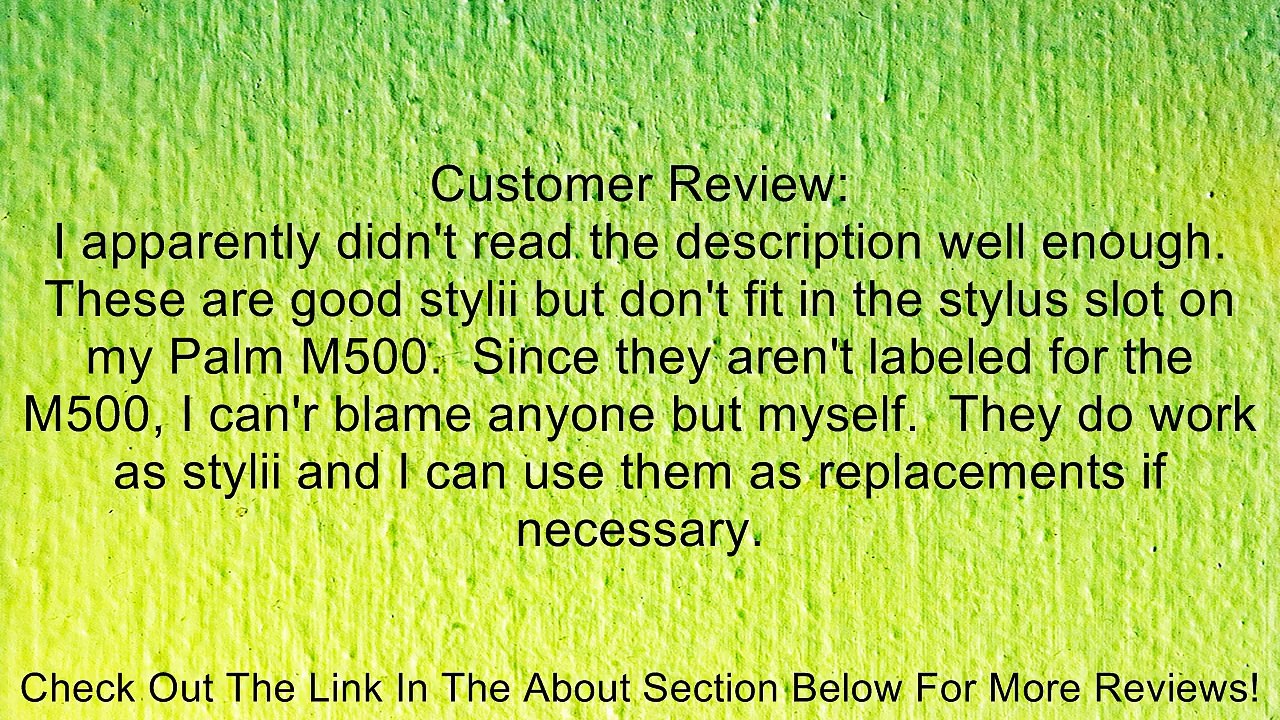 3-Pack New! Plastic Stylus for Palm Zire 71 Review