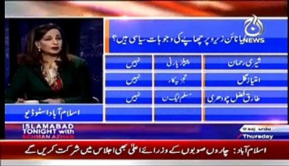 Islamabad Tonight With Rehman Azhar (Kiya Senate Apni Zimedari Ada Kr Sake Gi..--) – 12th March 2015
