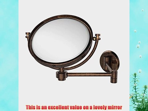 Allied Brass WM-6/4X-VB 8-Inch Wall Mirror with 4x Magnification Extends 14-Inch Venetian Bronze