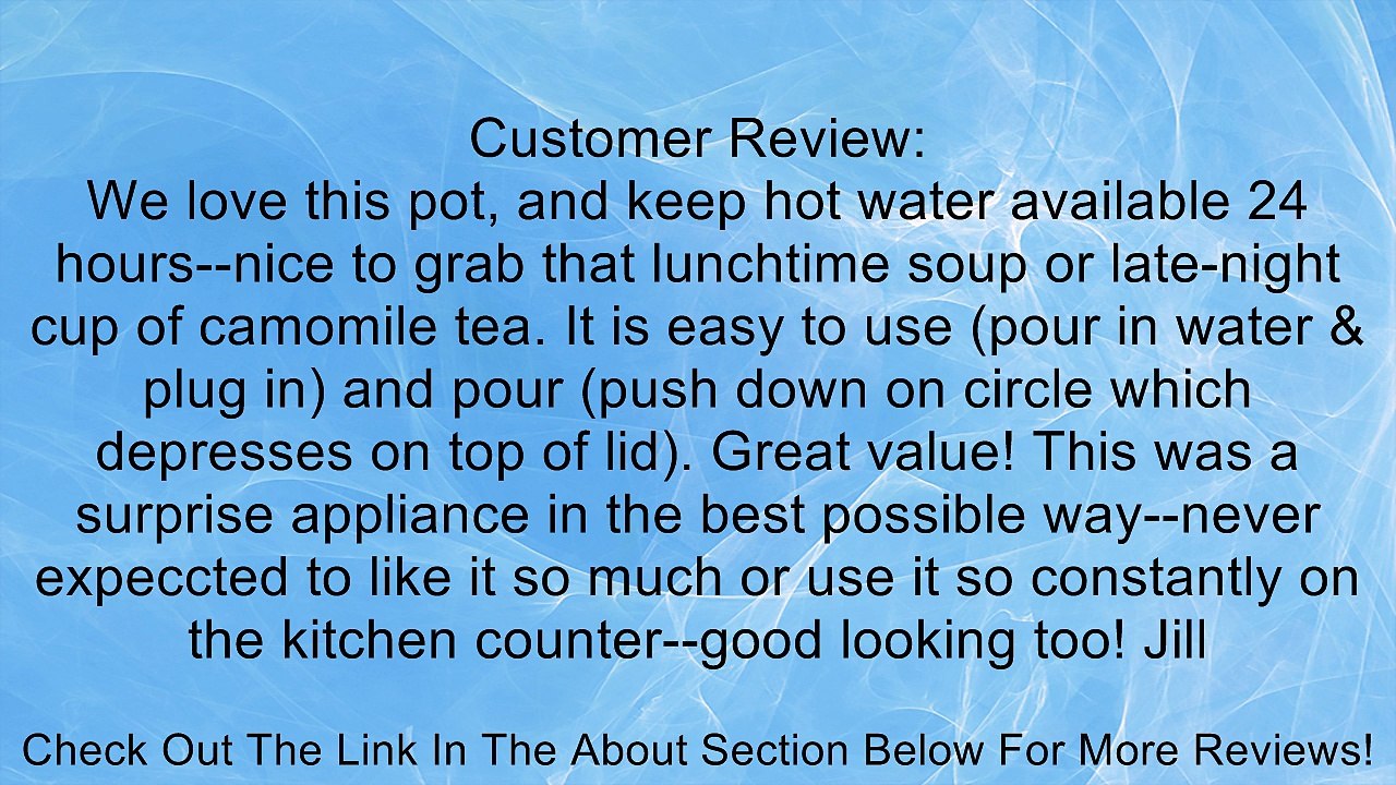 Zojirushi Micom 3.0-Liter Electric Airpot Water Boiler, White Review