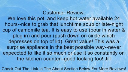 Zojirushi Micom 3.0-Liter Electric Airpot Water Boiler, White Review