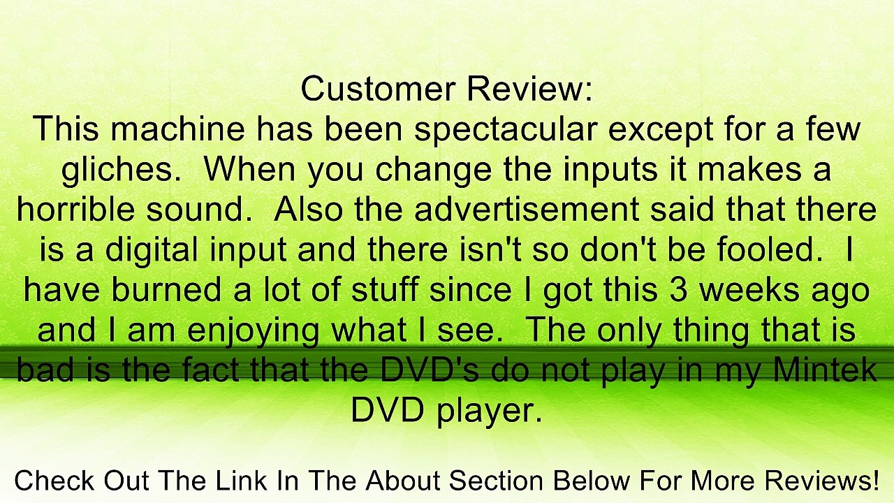 Panasonic DMR-E80H Progressive-Scan DVD Player/Recorder with Hard Drive , Silver Review