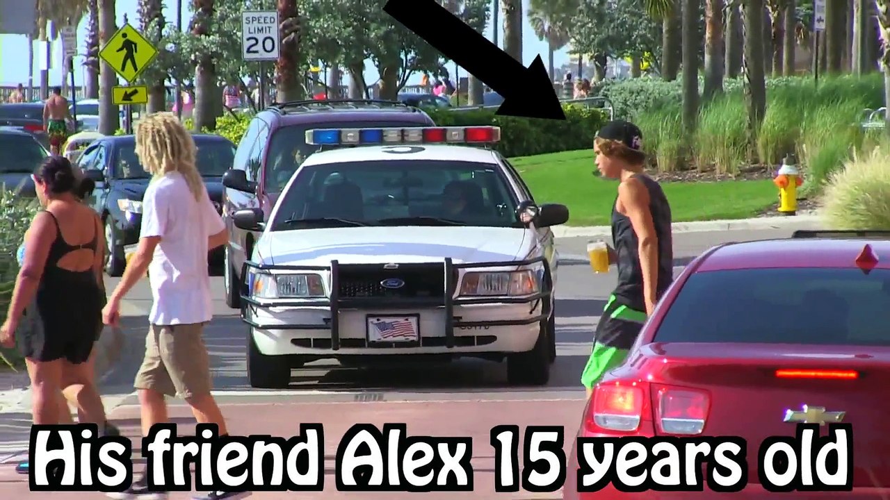 Kids Drinking Beer PRANK ON COPS...  I THINK I SMELL BACON