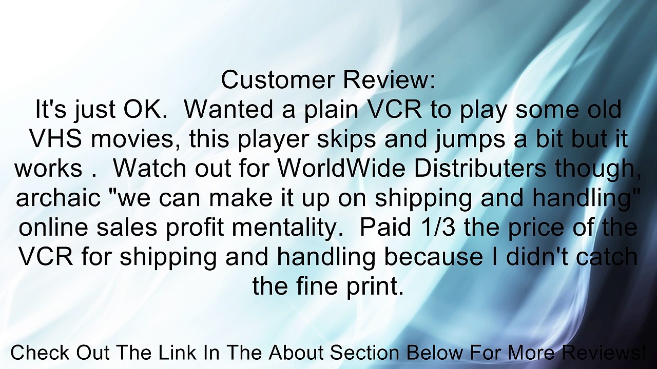 JVC 4-Head HiFi VCR (HR-A592U) Review