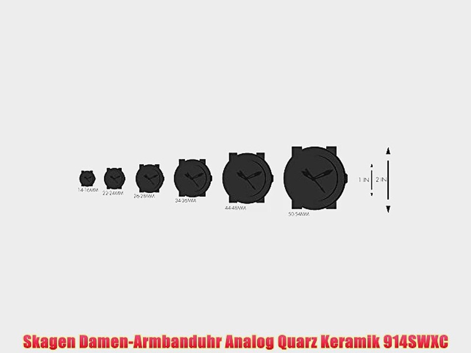Skagen Damen-Armbanduhr Analog Quarz Keramik 914SWXC