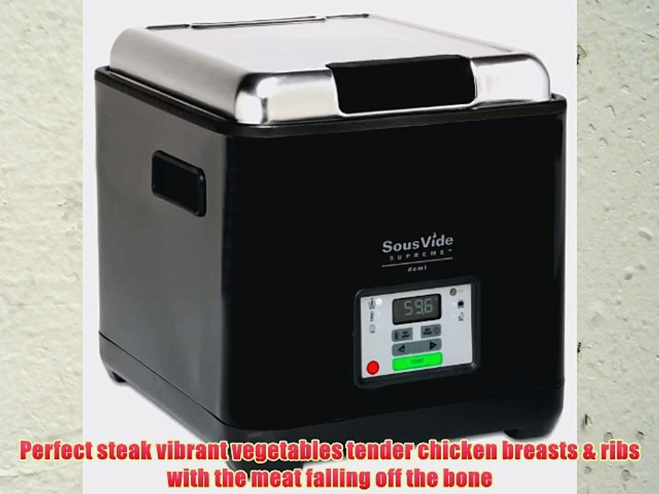 SousVide SVD-00101 Supreme Demi Water Oven Black
