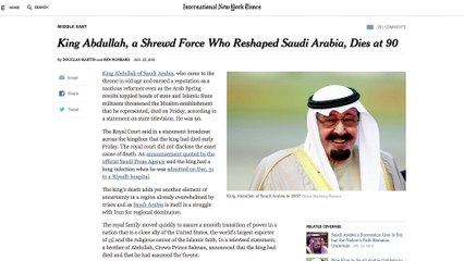 Media Review - SAUDI KING