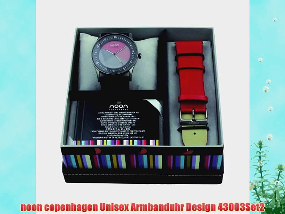 noon copenhagen Unisex Armbanduhr Design 43003Set2