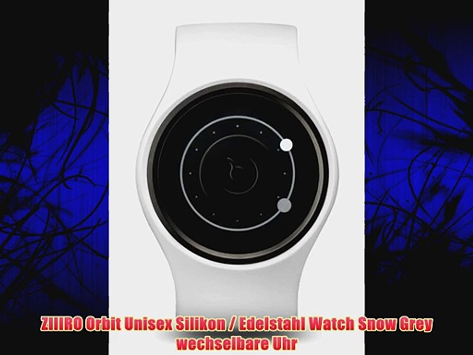 ZIIIRO Orbit Unisex Silikon / Edelstahl Watch Snow Grey wechselbare Uhr