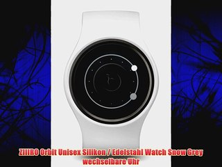 ZIIIRO Orbit Unisex Silikon / Edelstahl Watch Snow Grey wechselbare Uhr