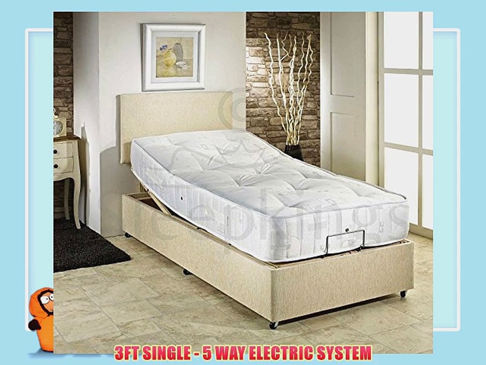 3FT SINGLE ADJUSTABLE ELECTRIC BED   1500 POCKET SPRUNG MATRESS
