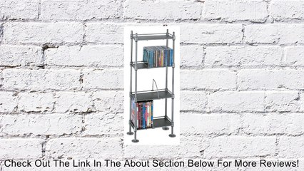 Atlantic Translucence SHF4T77 100 CD/51 DVD/BluRay/Games 4-Tier Media Rack (Titanium/Black) Review