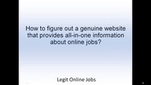 Legit Online Jobs - Thousands Of Legitimate Online Jobs Part Time and Full Time!