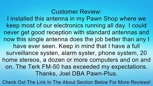 TERK Dual-Drive, Amplified Indoor / Outdoor FM Antenna Review
