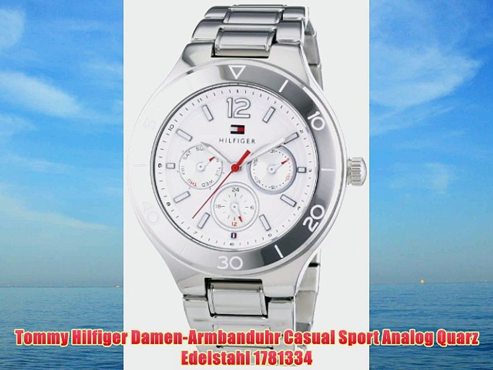 Tommy Hilfiger Damen-Armbanduhr Casual Sport Analog Quarz Edelstahl 1781334