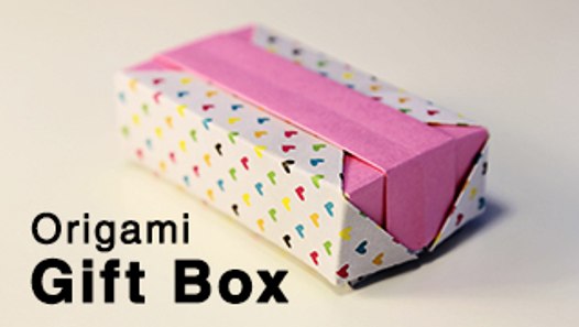 Origami Gift Box With Lid Tutorial Advanced