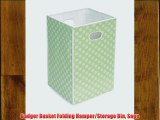 Badger Basket Folding Hamper/Storage Bin Sage