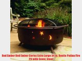 Red Ember Red Ember Cortez Extra Large 34 in. Rustic Patina Fire Pit with Cover Steel
