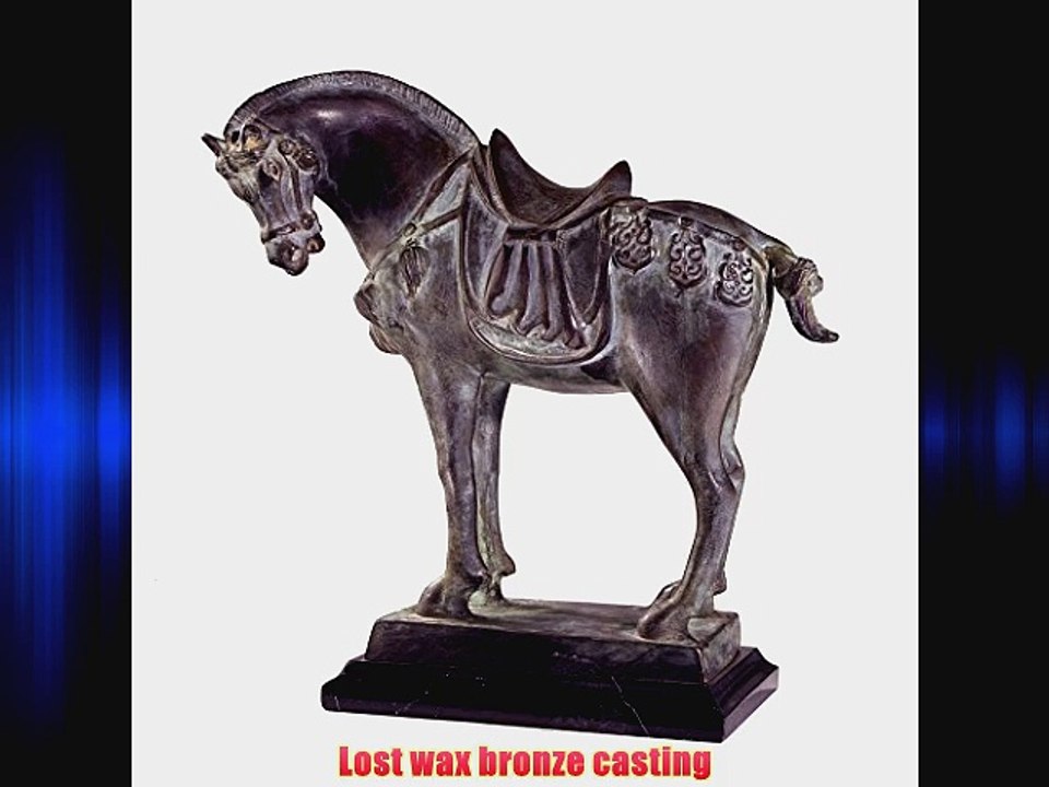 Design Toscano SU070 Tang Dynasty Horse 8th century Quality Lost Wax Bronze Statue