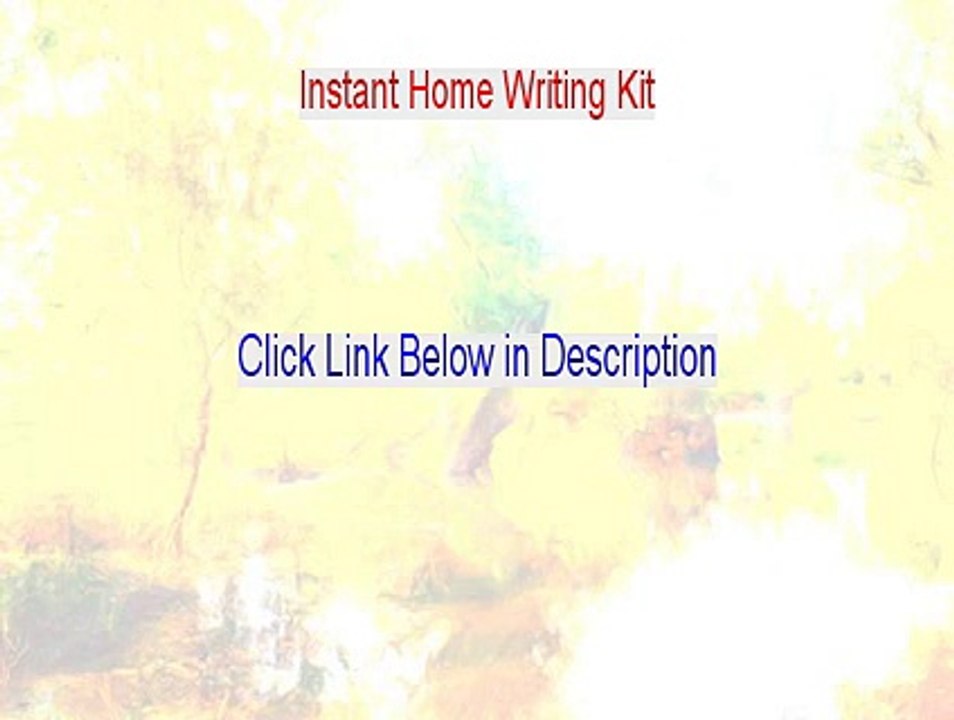 Instant Home Writing Kit Reviewed [Legit Review 2015]