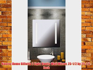 Kenroy Home Rifletta 2 Light Vanity Wall Mirror 25-1/2 by 25-1/2-Inch
