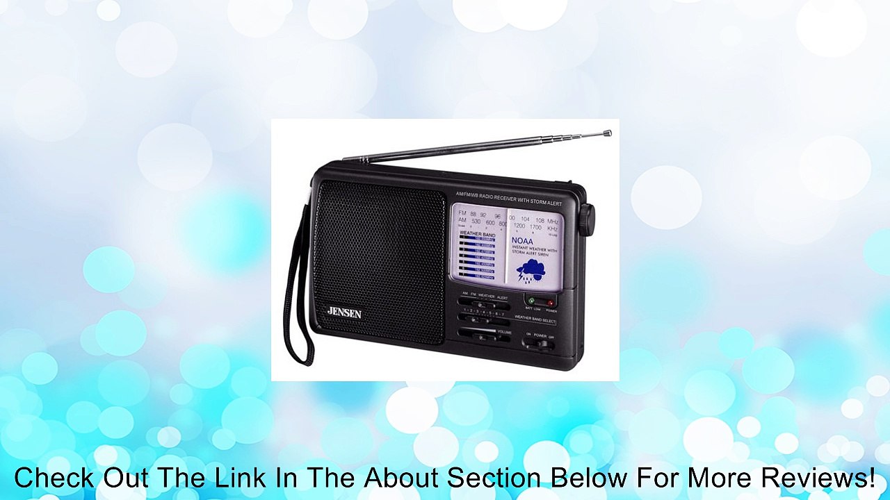 JENSEN MR-600 AM/FM Weather Band Radio with Storm Alert Review