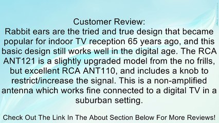 RCA ANT121F High Quality Durable Passive Indoor Antenna Review