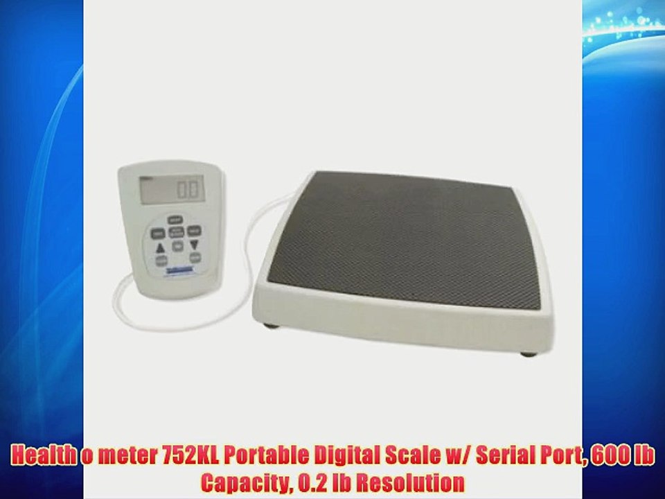 Health o meter 752KL Portable Digital Scale w/ Serial Port 600 lb Capacity 0.2 lb Resolution
