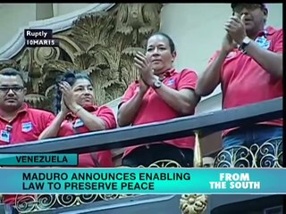 From The South - Maduro propone ley para conservar la paz en Venezuela