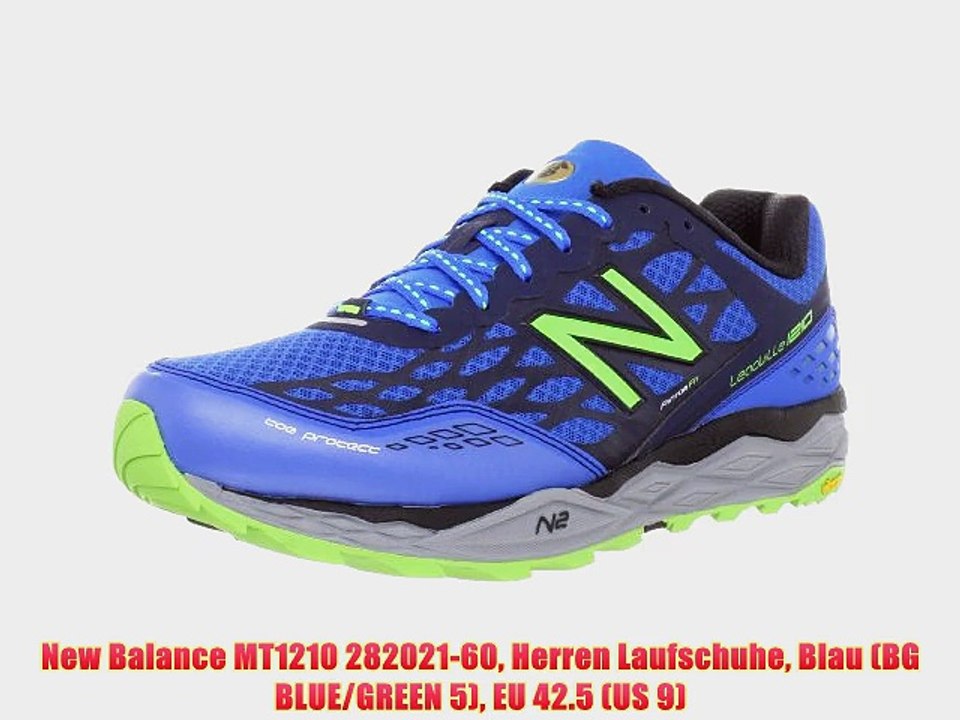 New Balance MT1210 282021-60 Herren Laufschuhe Blau (BG BLUE/GREEN 5) EU 42.5 (US 9)