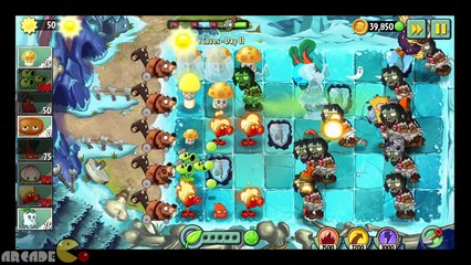 Plants vs Zombies 2 Frostbite Caves Day 11 Chard Guard