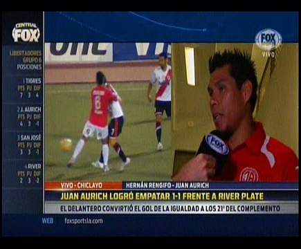 Hernán Rengifo: El campo no nos ayudó al igual que a los de River Plate (VIDEO)