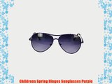 Childrens Spring Hinges Sunglasses Purple