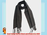 Scarf Small Checks Black and Brown A Sc-0007