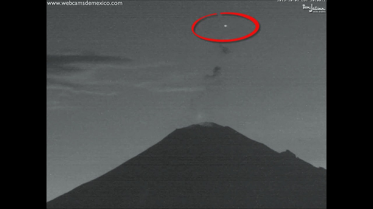 Mexican Volcano UFO 1 October, 2013
