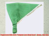 Peppercorn Kids Girls' Pompom Lace Head Scarf - Green - One Size