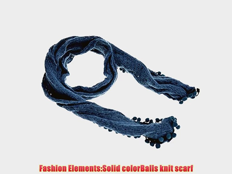 NIKA Little Girls' Cotton Blended Girls Solid Scarf Dark Blue