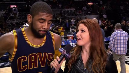 Postgame- Kyrie Irving - Cavaliers vs Spurs - March 12, 2015 - NBA Season 2014-15